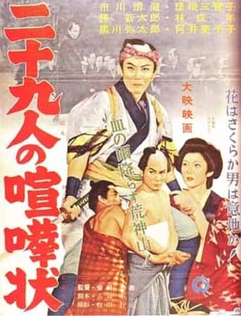 Poster of 二十九人の喧嘩状