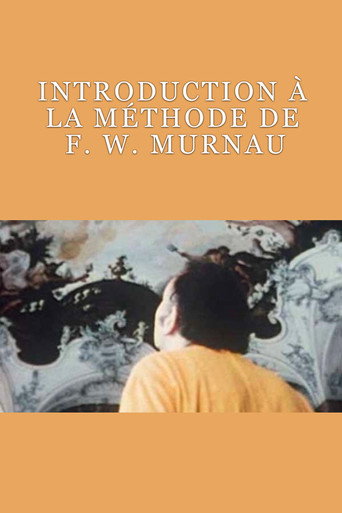 Introduction &agrave; la M&eacute;thode de F. W. Murnau (1970)