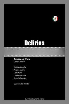 Delirios poster