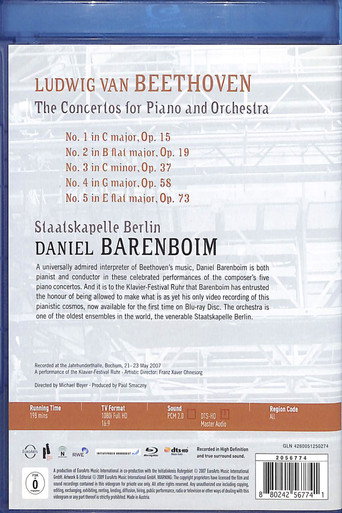 Beethoven Piano Concerto No 1 to 5 Daniel Barenboim