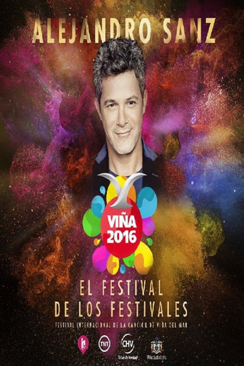 Alejandro Sanz Festival de Viña del Mar poster