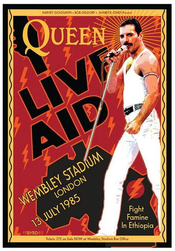 Queen at Live Aid poster