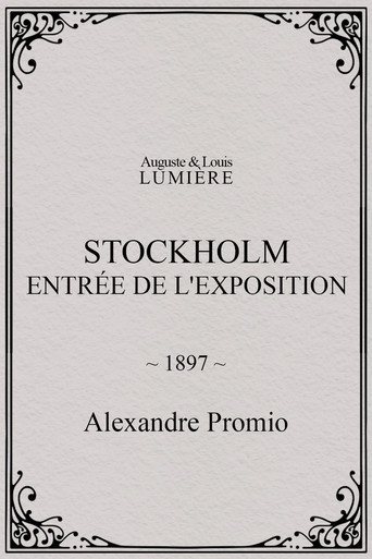Stockholm, entr&eacute;e de l'exposition (1897)