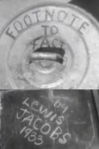 Footnote to Fact (1933年)のポスター画像 - FindKey