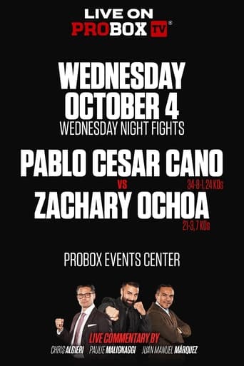 Pablo Cesar Cano vs. Zachary Ochoa en streaming 