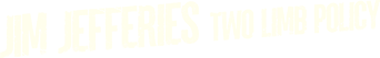 Jim Jefferies: Two Limb Policy logo