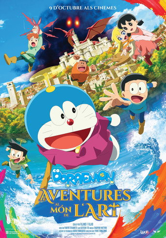 Cartell de Doraemon: Aventures al món de l'art