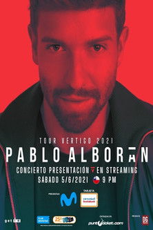 Pablo Alborán Tour Vértigo 2021 poster