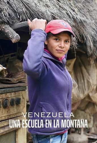 Póster de Venezuela: una escuela en la montaña