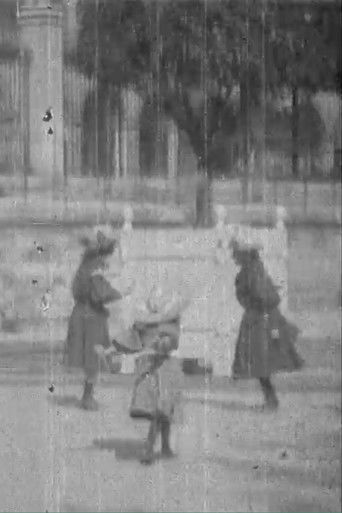 Children playing with skipping rope (1896)