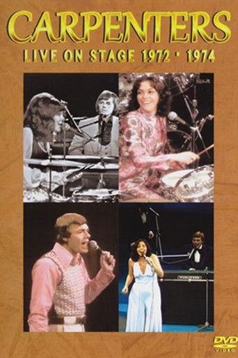 Carpenters Live On Stage 1972-1974 poster