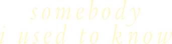 Somebody I Used to Know logo