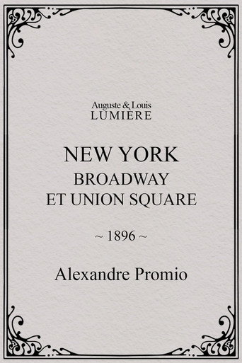New York: Broadway at Union Square (1896)