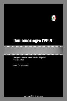 Demonio negro poster