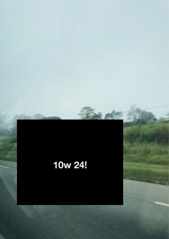 10w 24! or stop worrying about your life poster