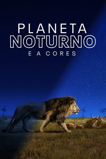 Planeta noturno e a cores