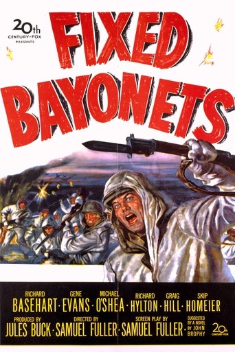 Official movie poster for Fixed Bayonets! (1951)