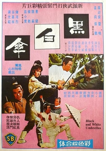 Poster of Black and White Umbrellas