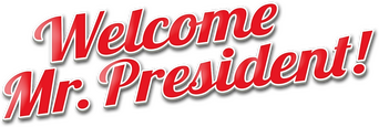 Welcome Mr. President! logo