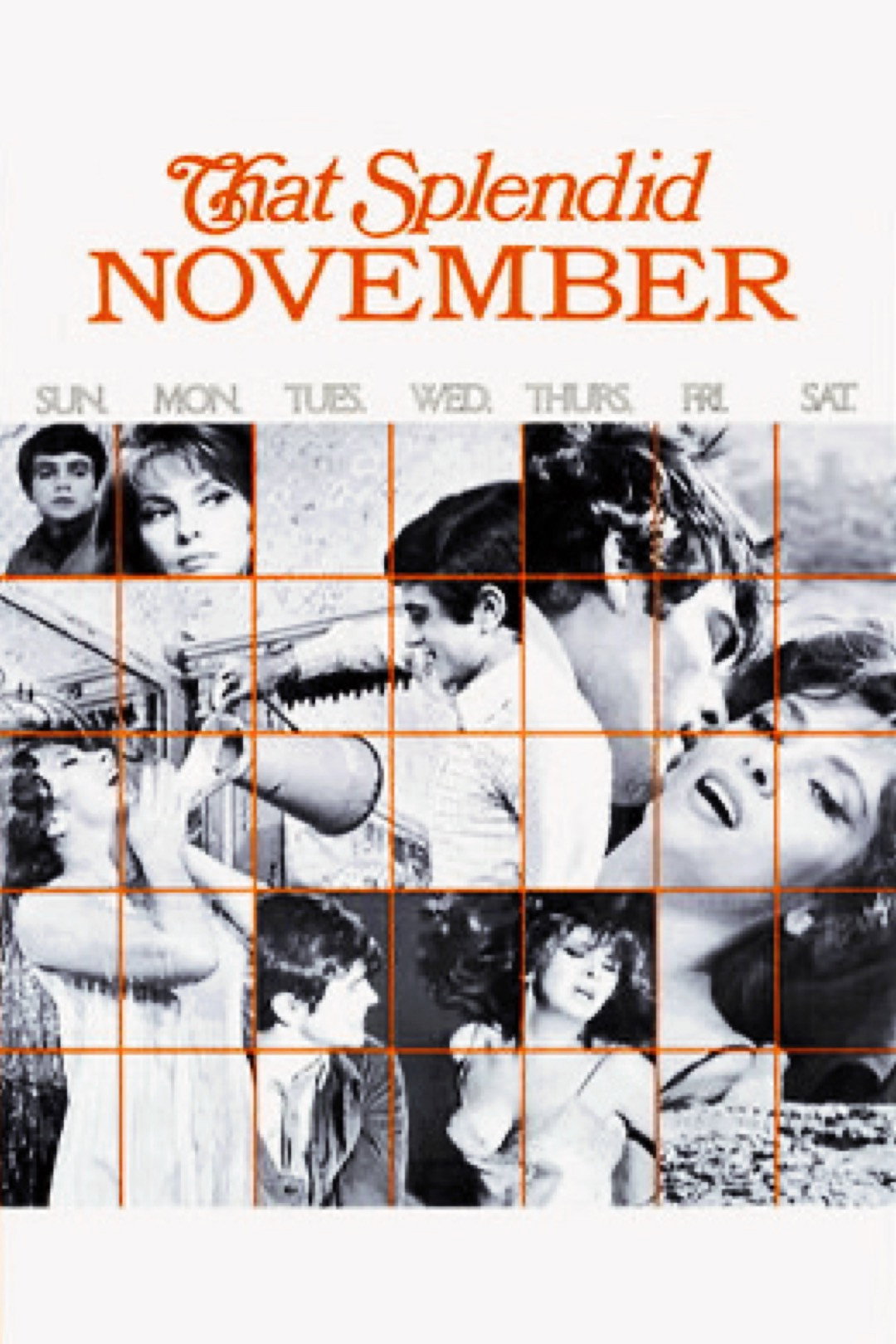 That Splendid November (1969) poster