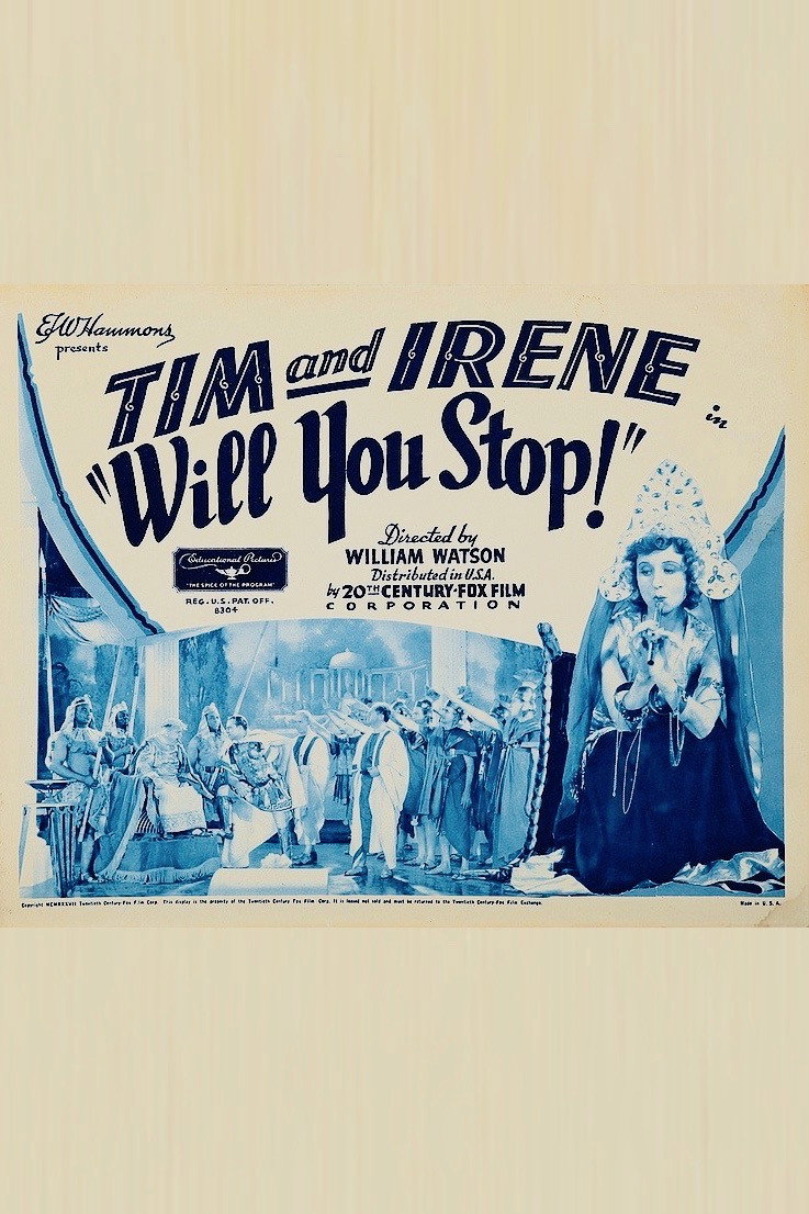 Will You Stop? (1937) poster