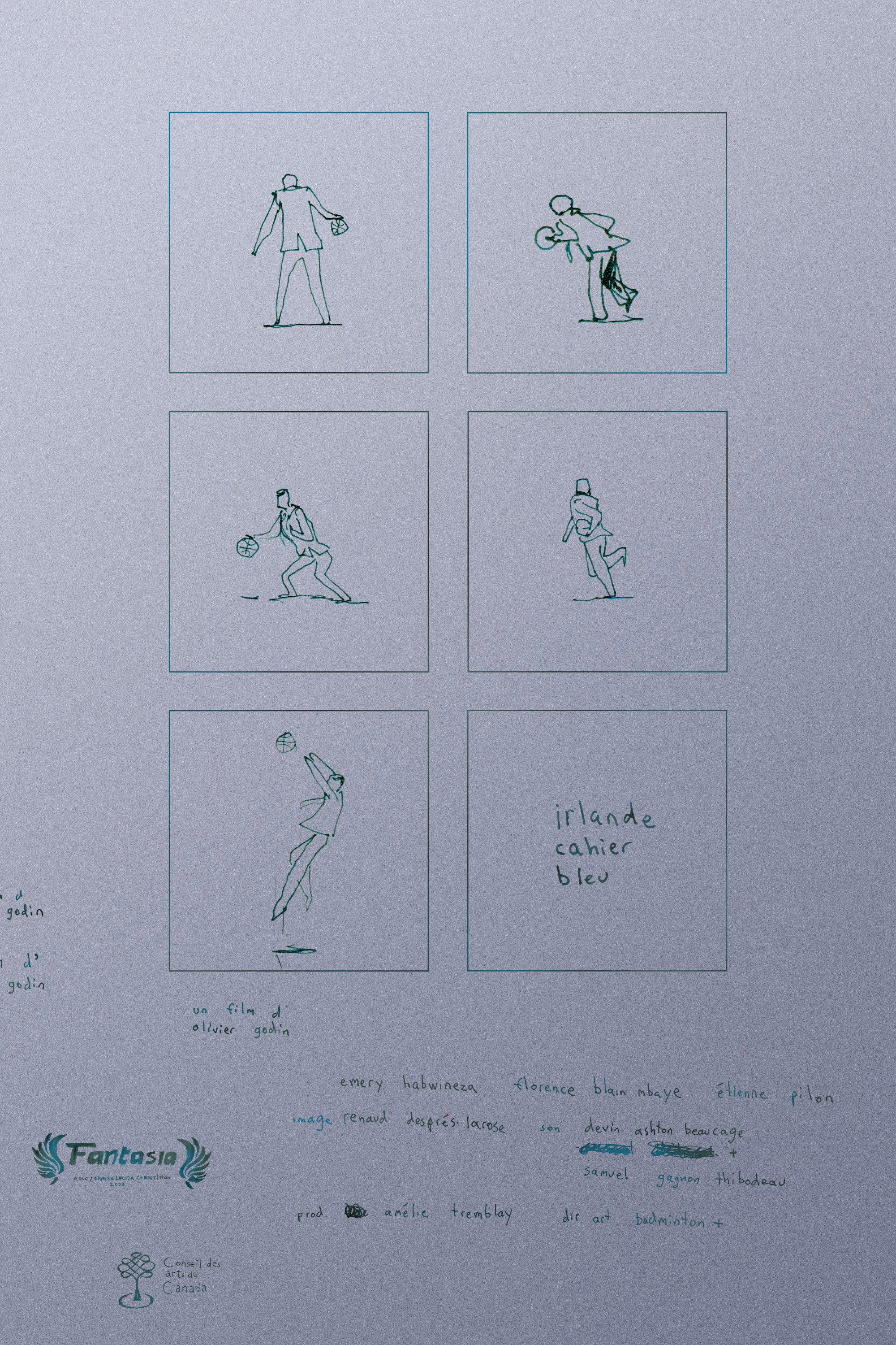 irlande cahier bleu (2023) poster