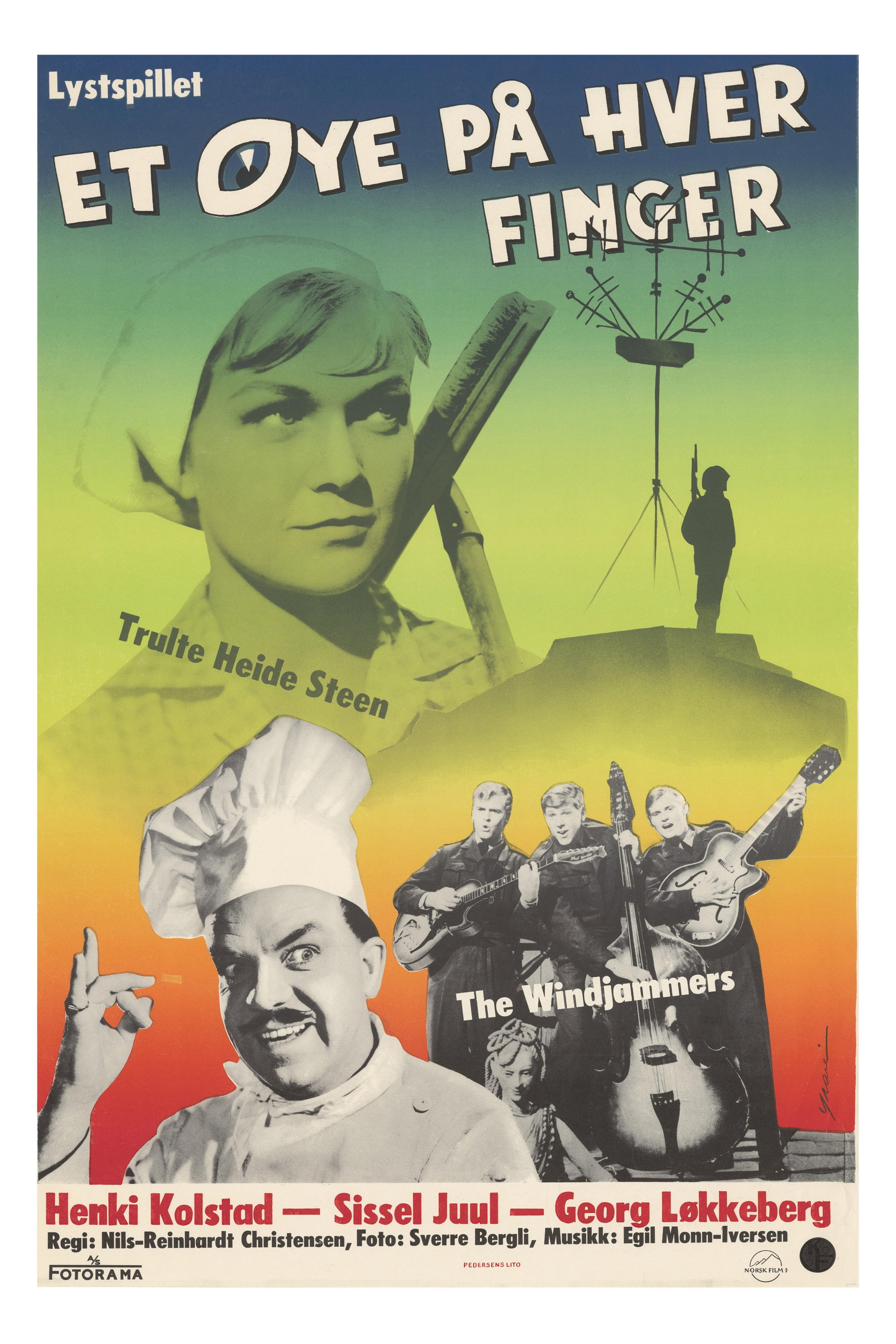 Et øye på hver finger (1961) poster
