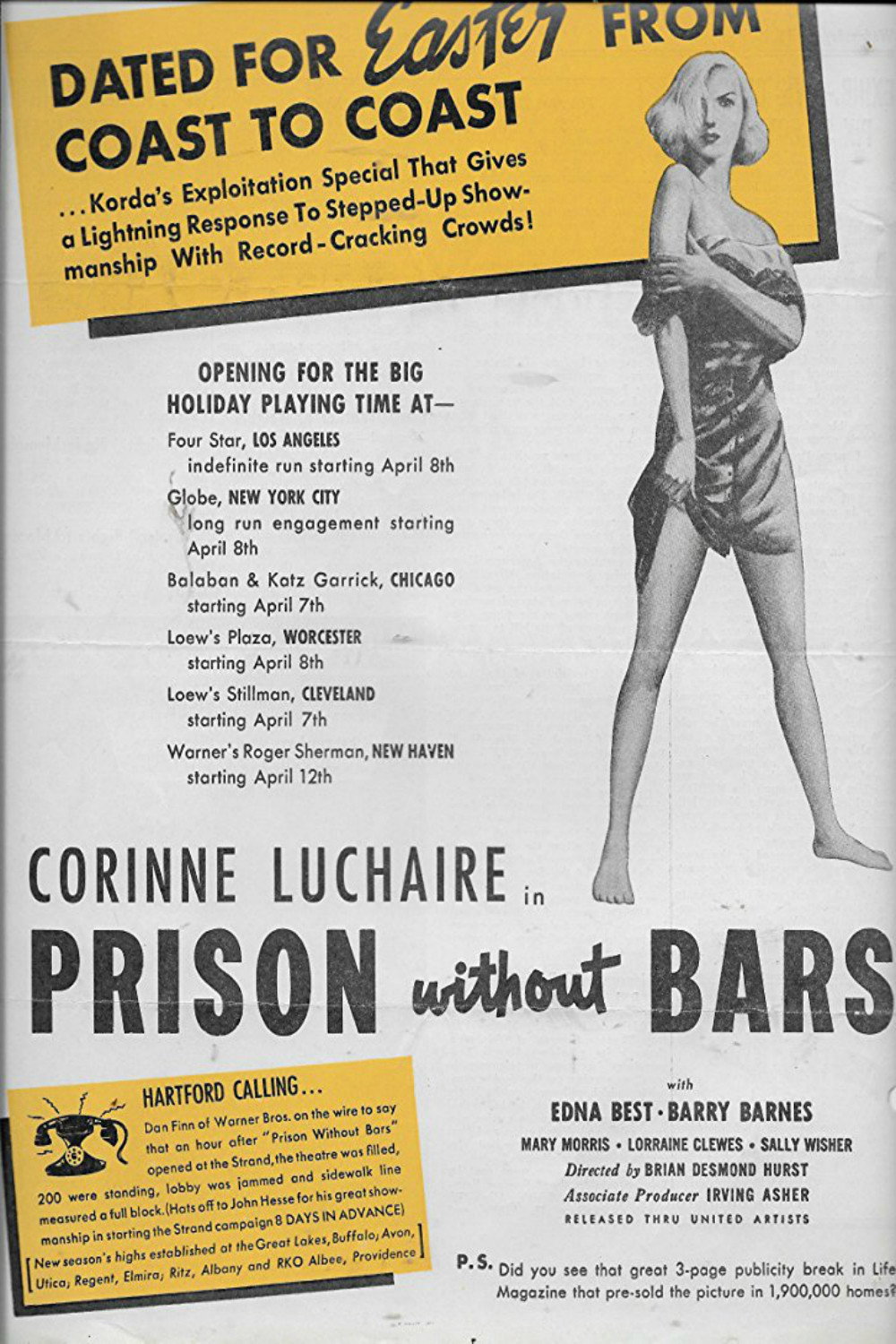 Prison Without Bars (1938) poster