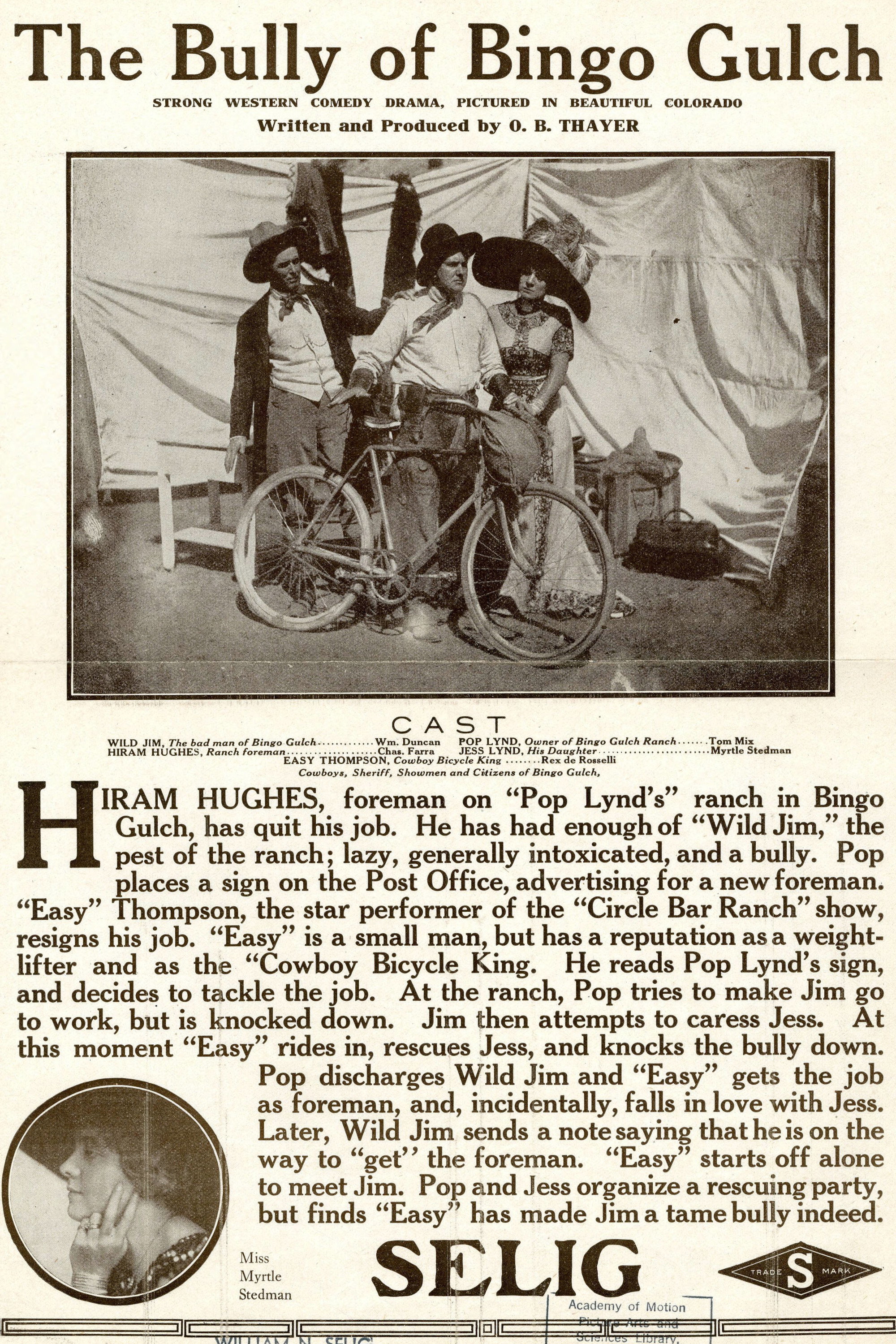 The Bully of Bingo Gulch (1911) poster