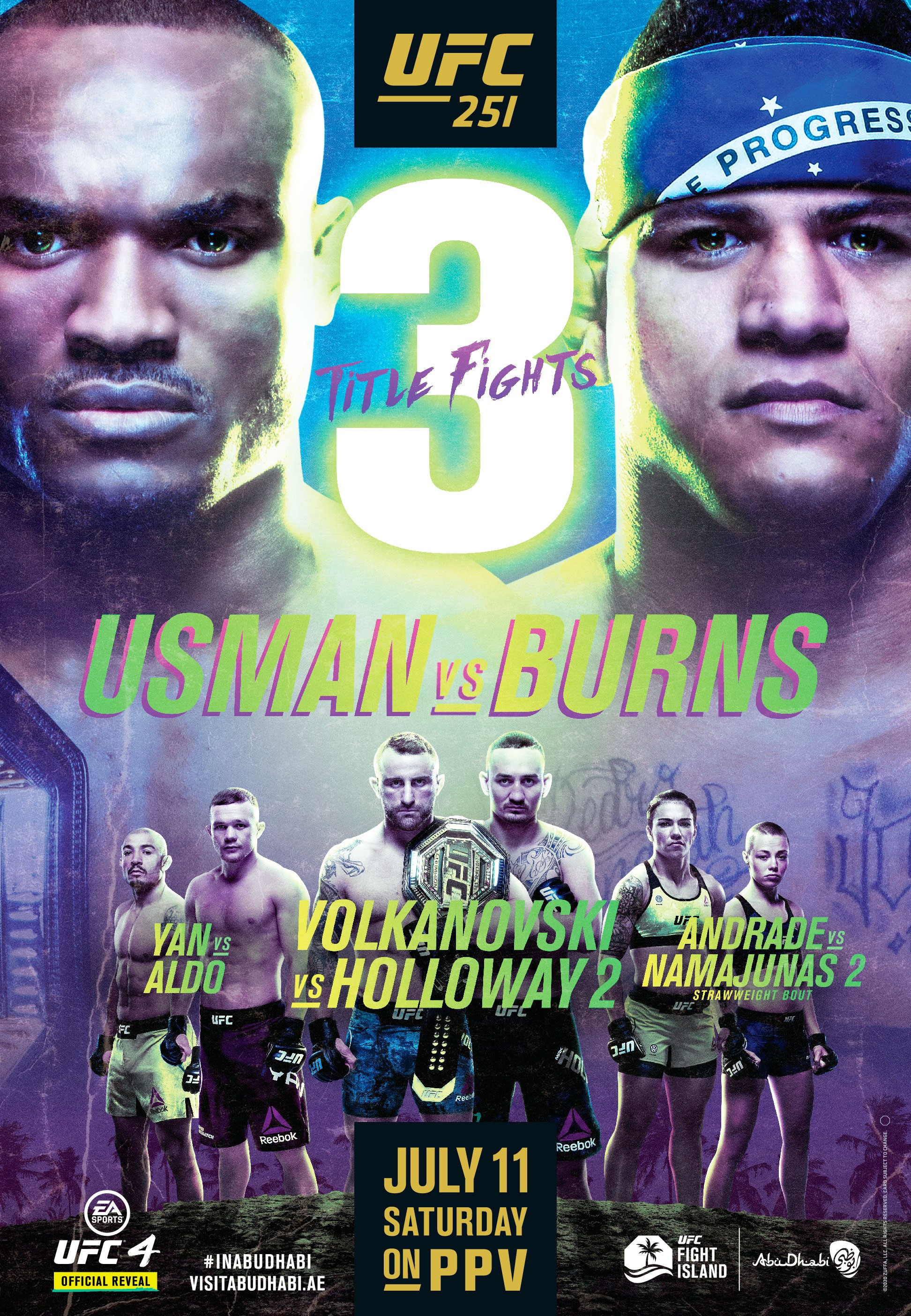 UFC 251: Usman vs. Masvidal (2020) poster
