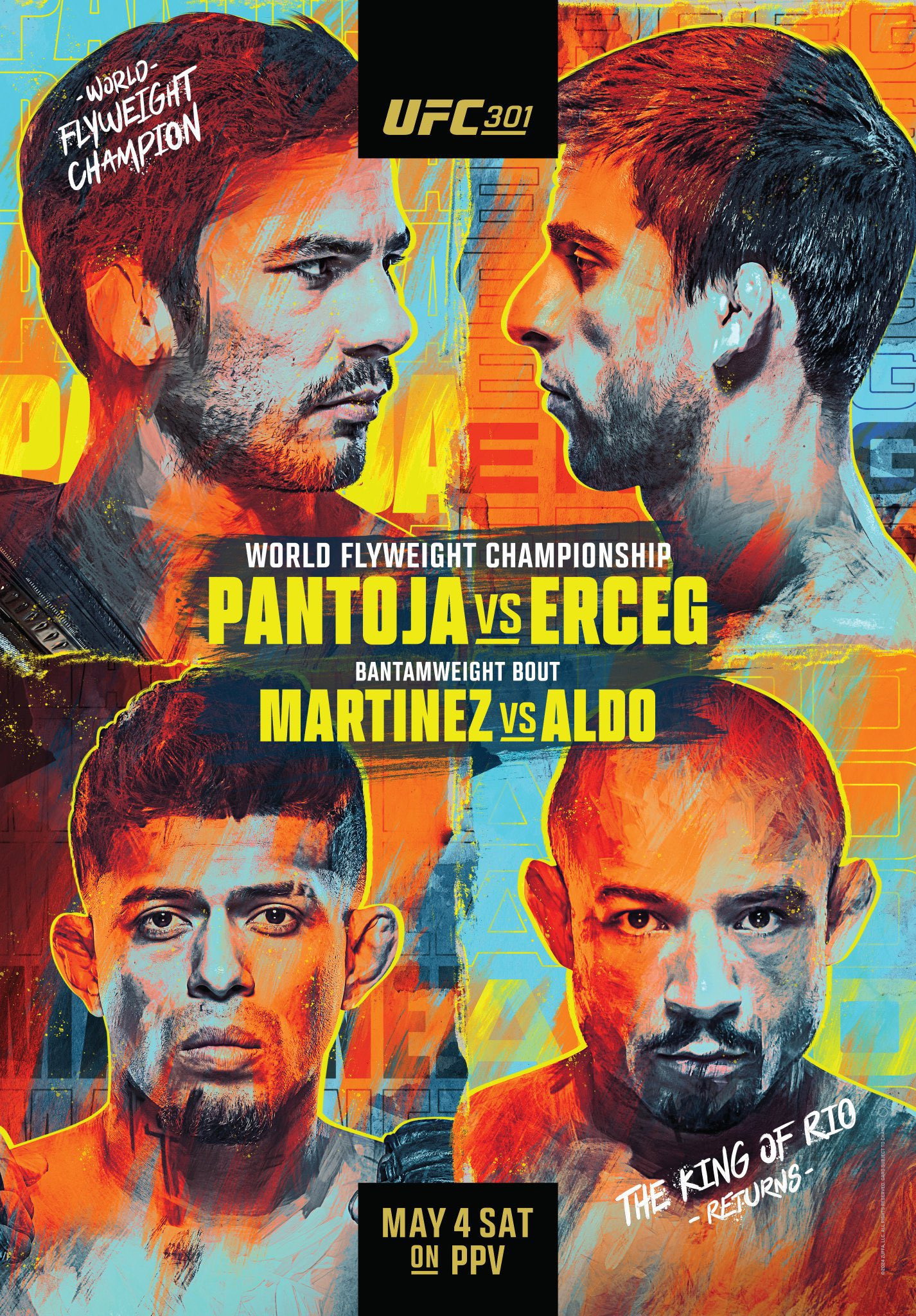 UFC 301: Pantoja vs. Erceg (2024) poster