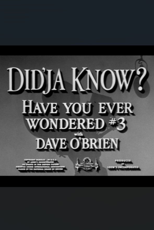 Did'ja Know? (1950) poster