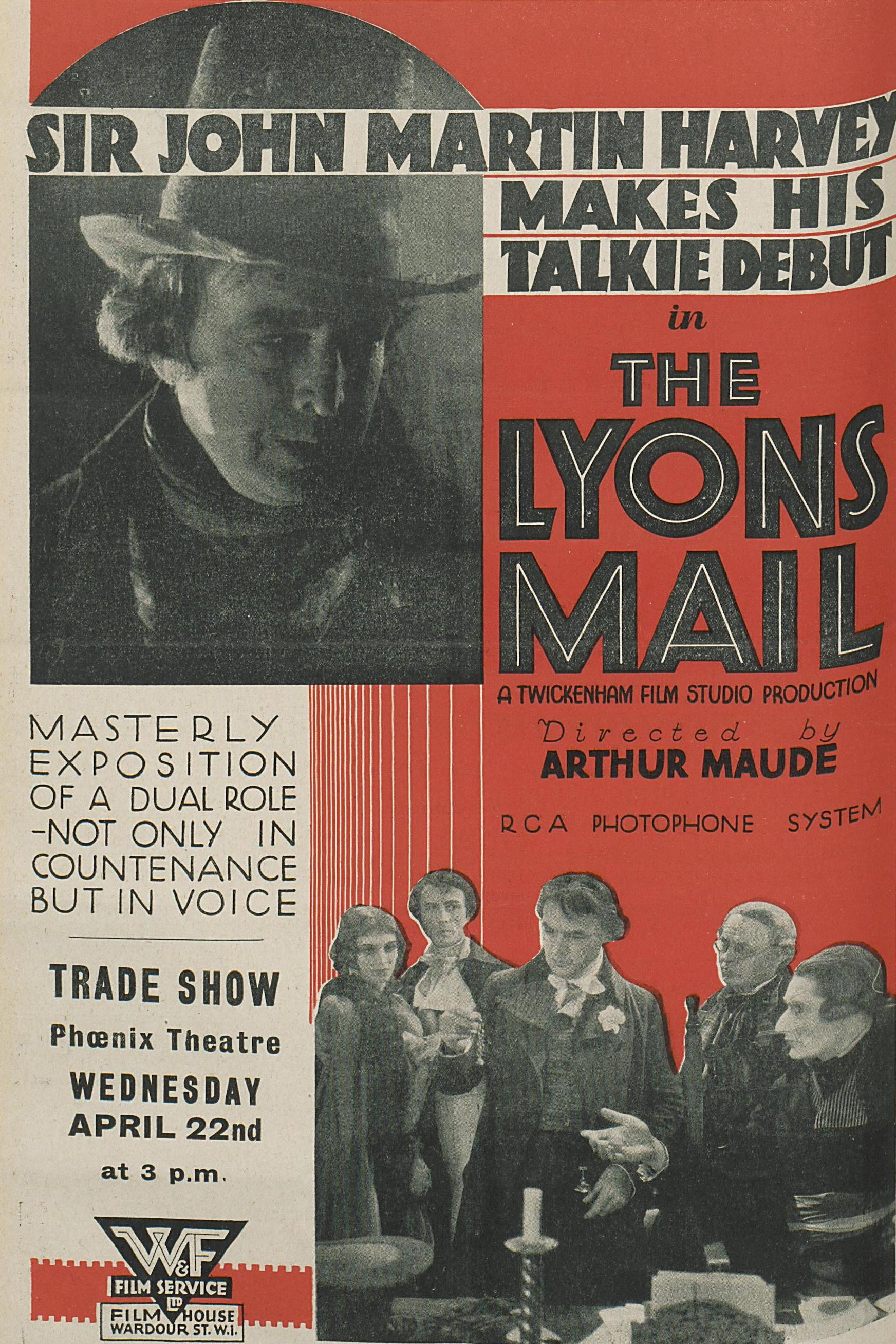 The Lyons Mail (1931) poster