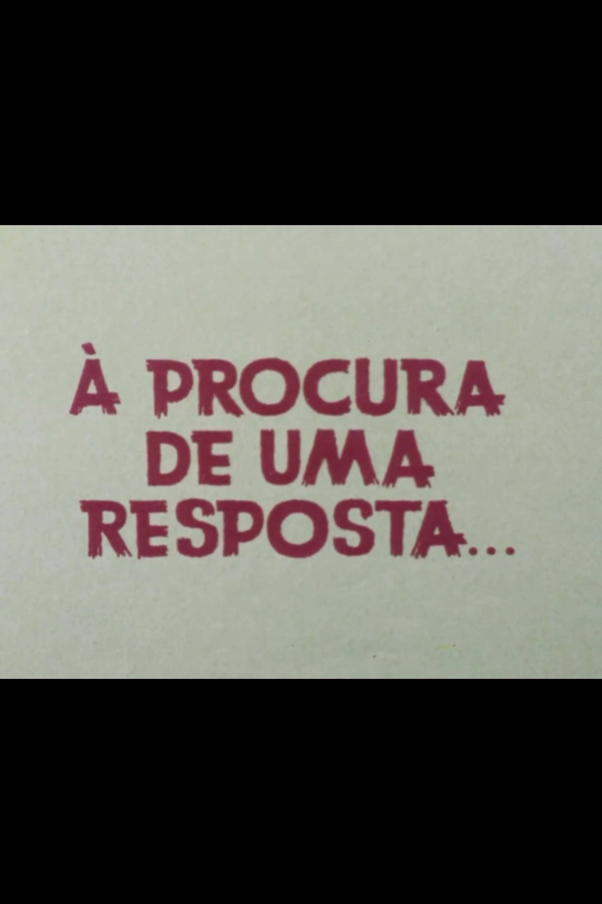 À Procura De Uma Resposta (1978) poster