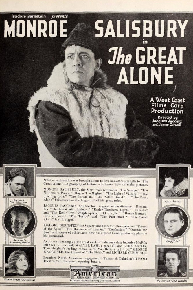 The Great Alone (1922) poster