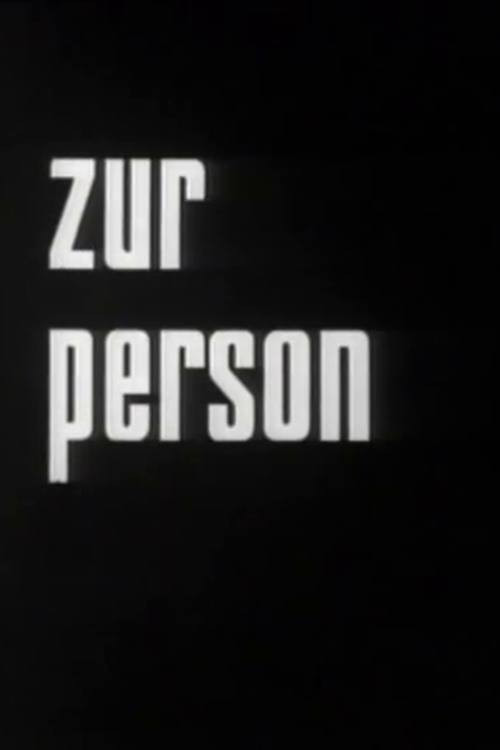 Zur Person (1963) poster