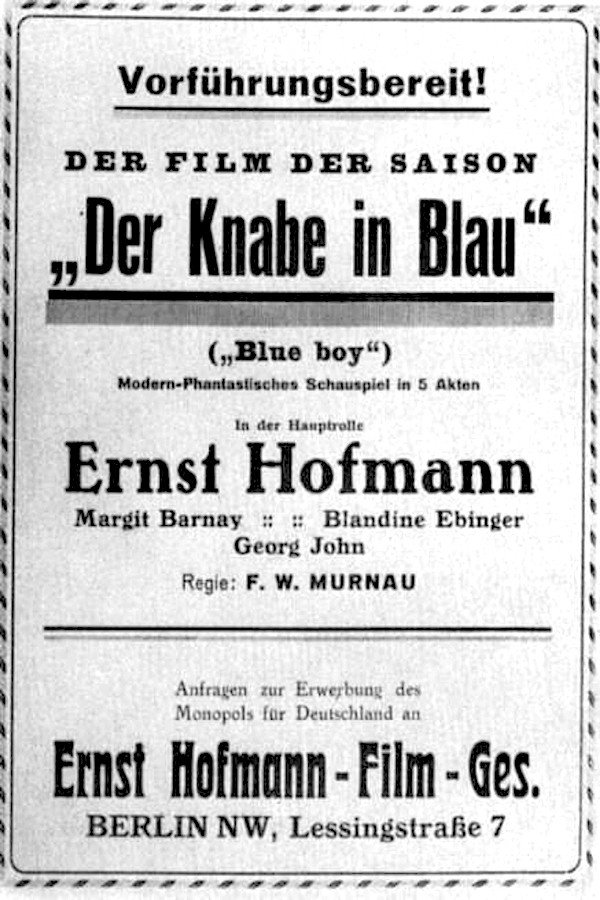 The Boy in Blue (1921) poster