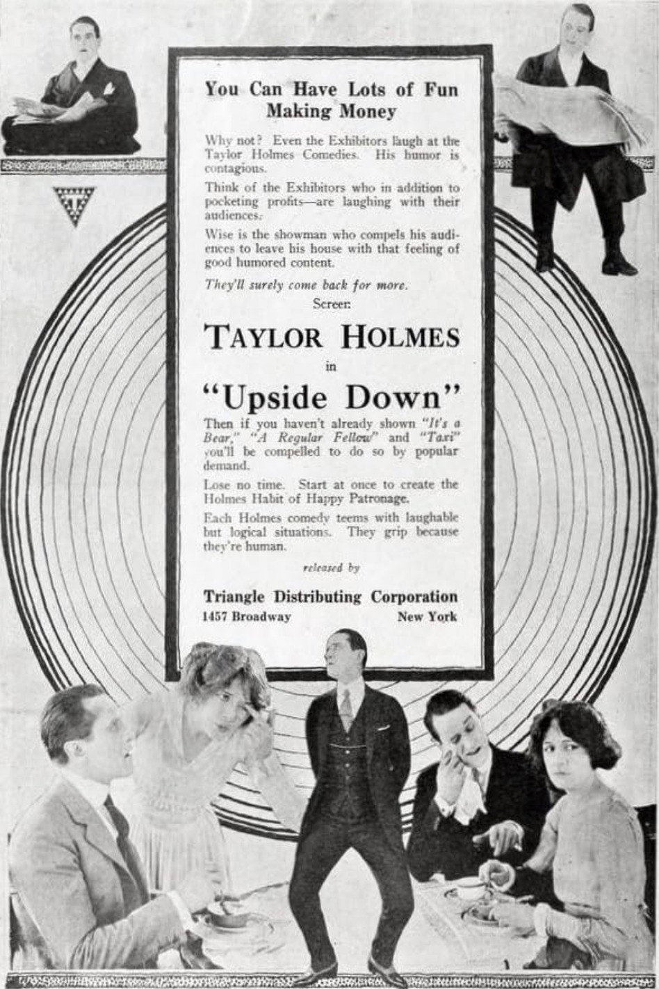 Upside Down (1919) poster