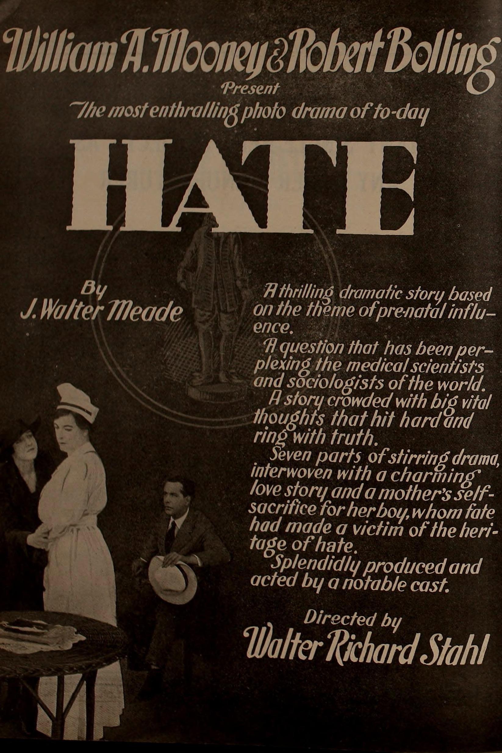 Hate (1917) poster
