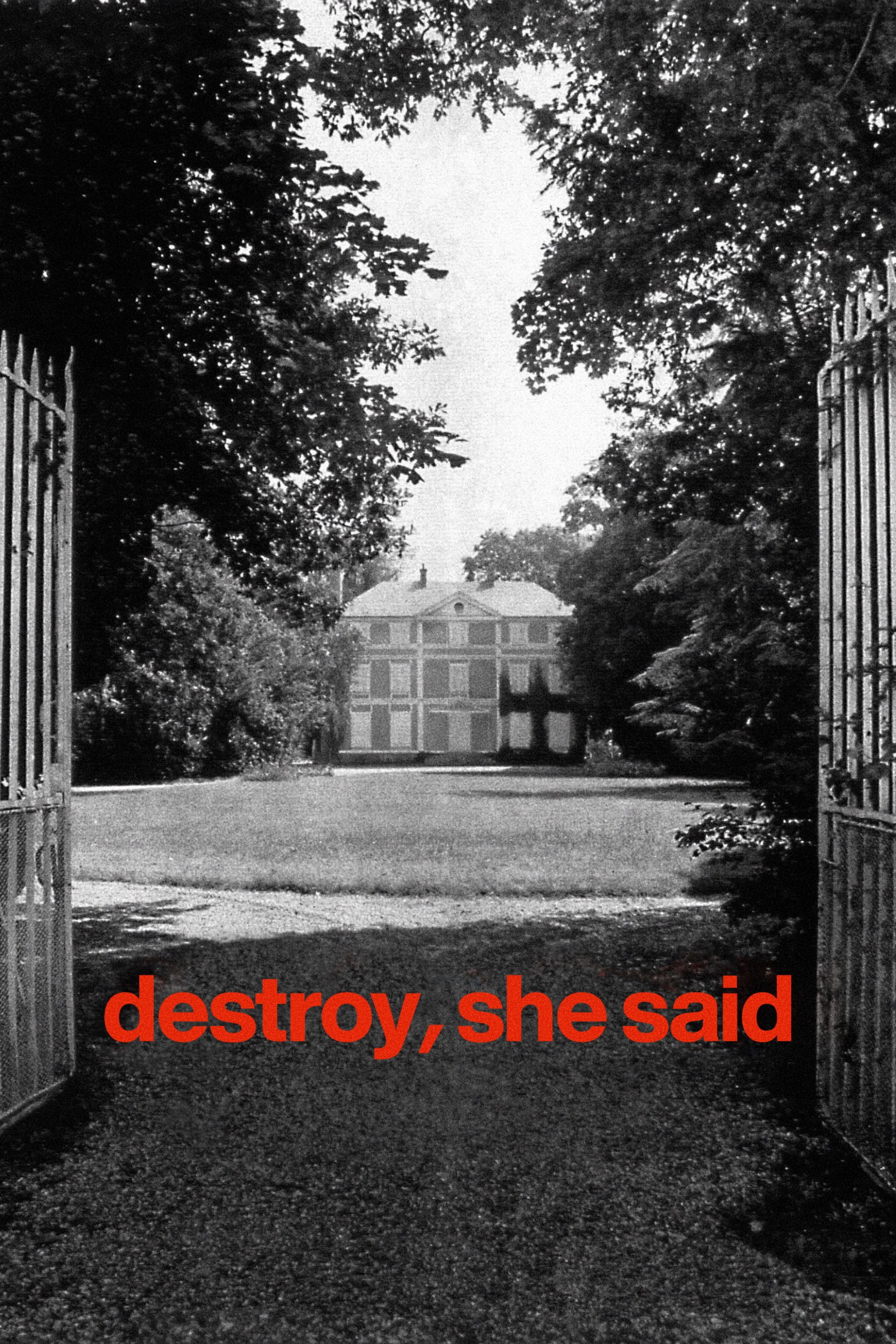 Destroy, She Said (1969) poster