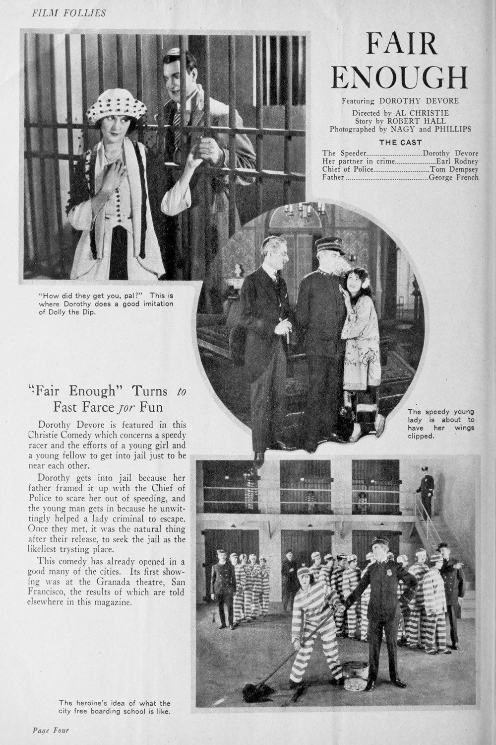 Fair Enough (1922) poster