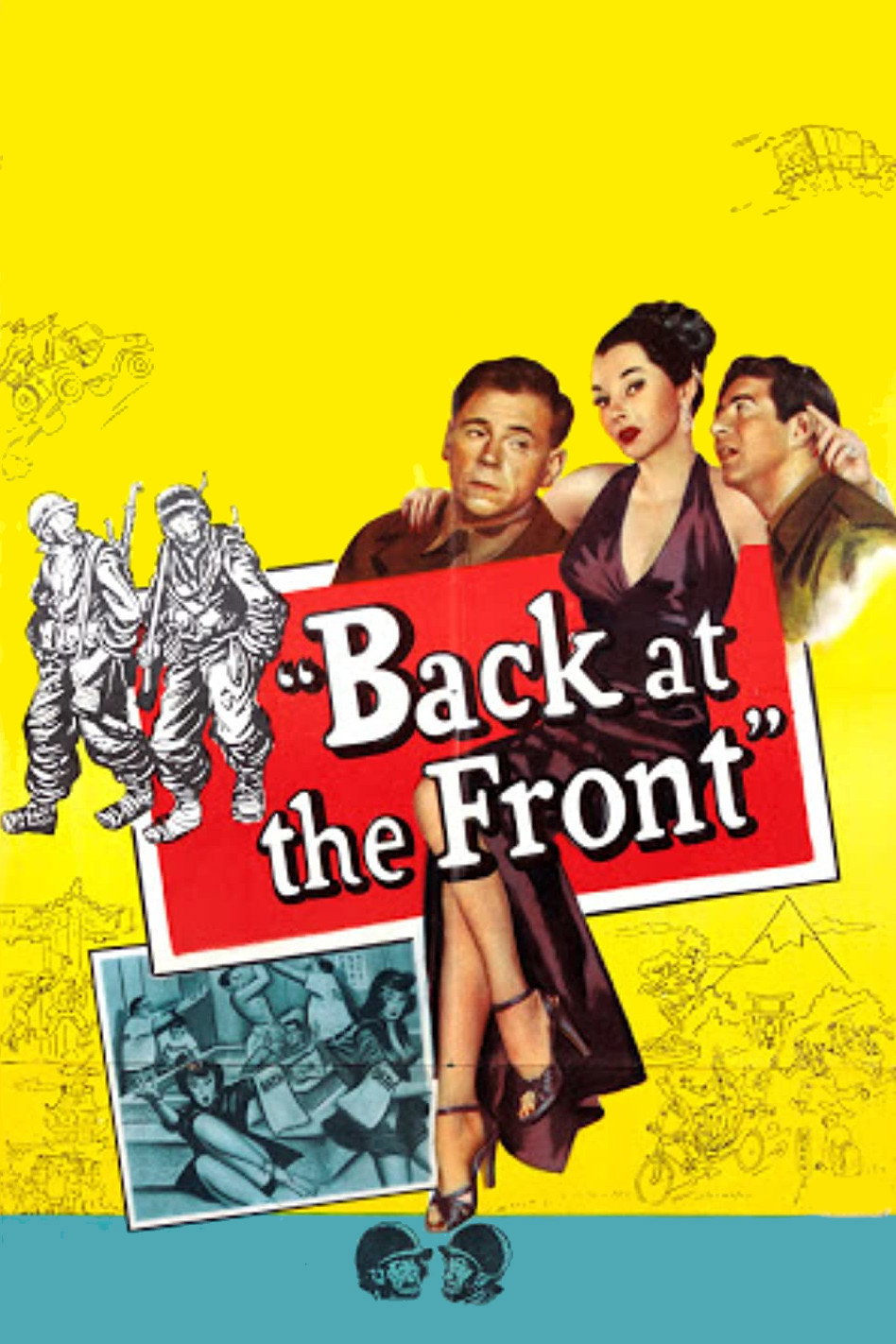 Back at the Front (1952) poster