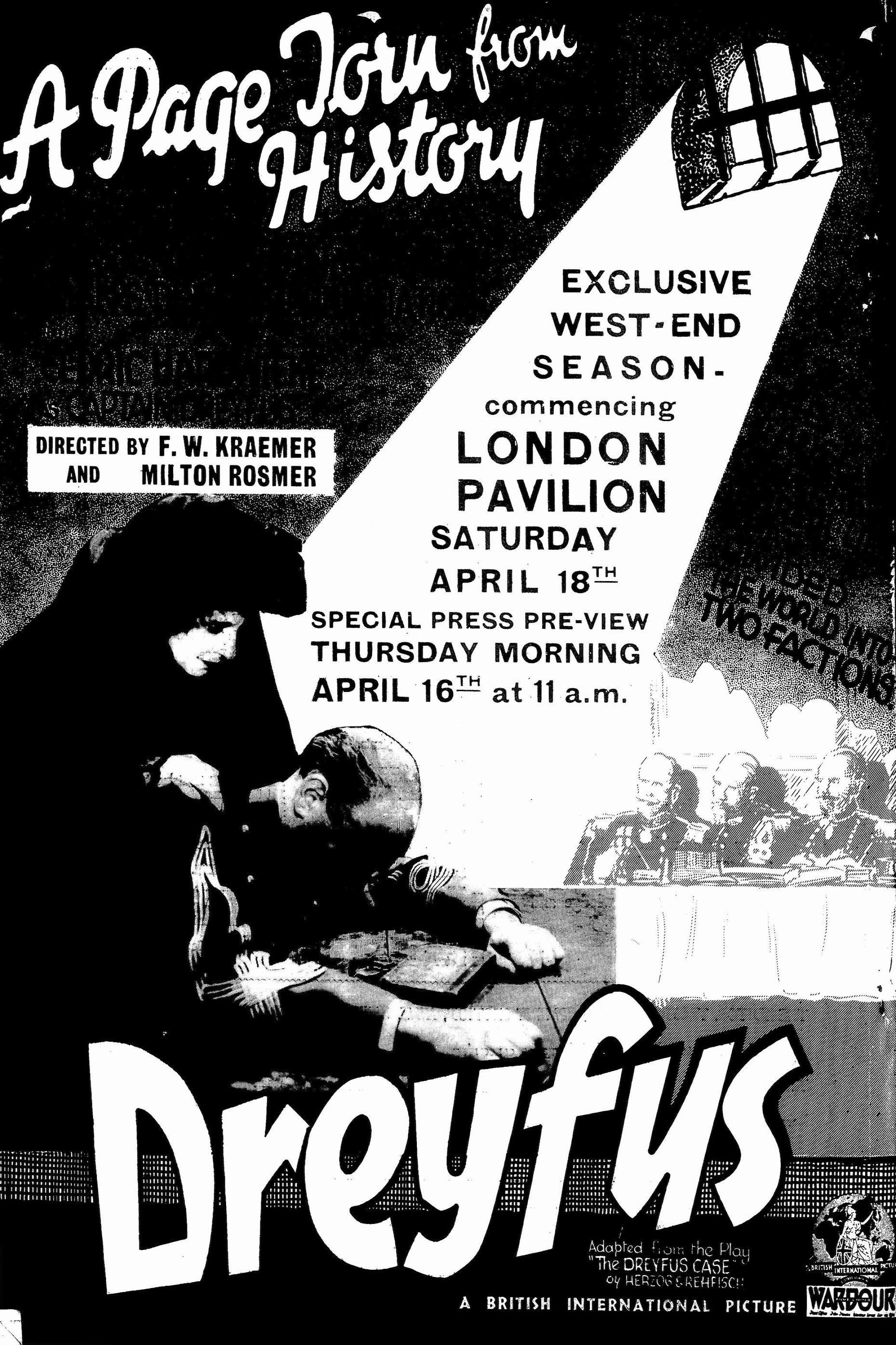 Dreyfus (1931) poster