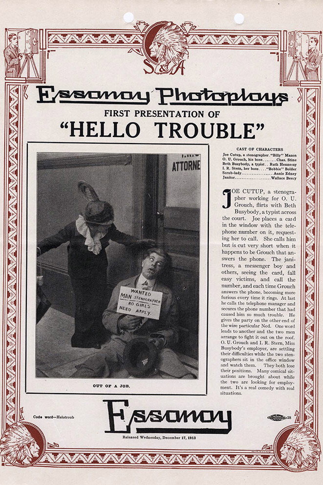 Hello, Trouble (1913) poster