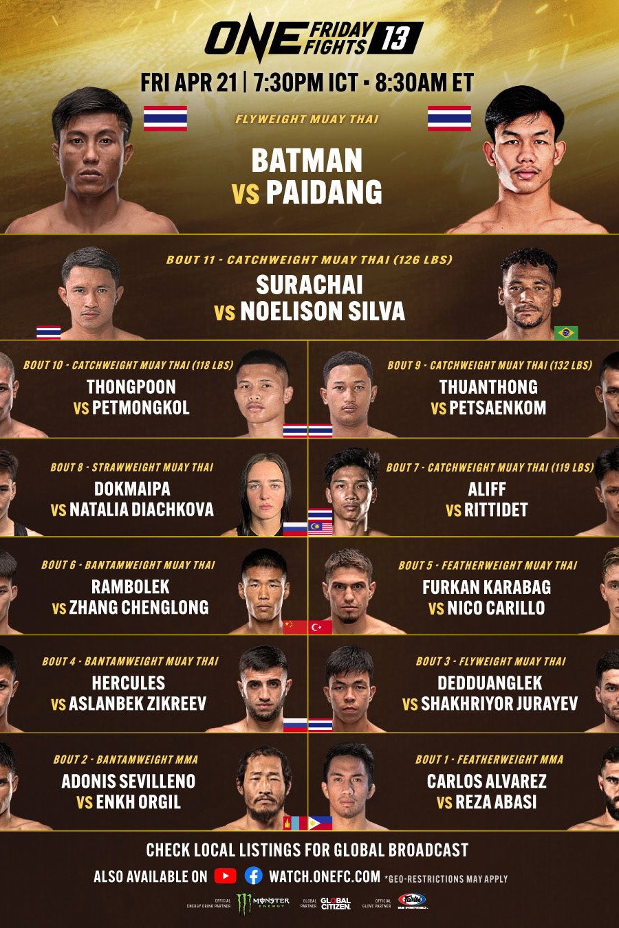 ONE Friday Fights 13: Batman vs. Paidang (2023) poster
