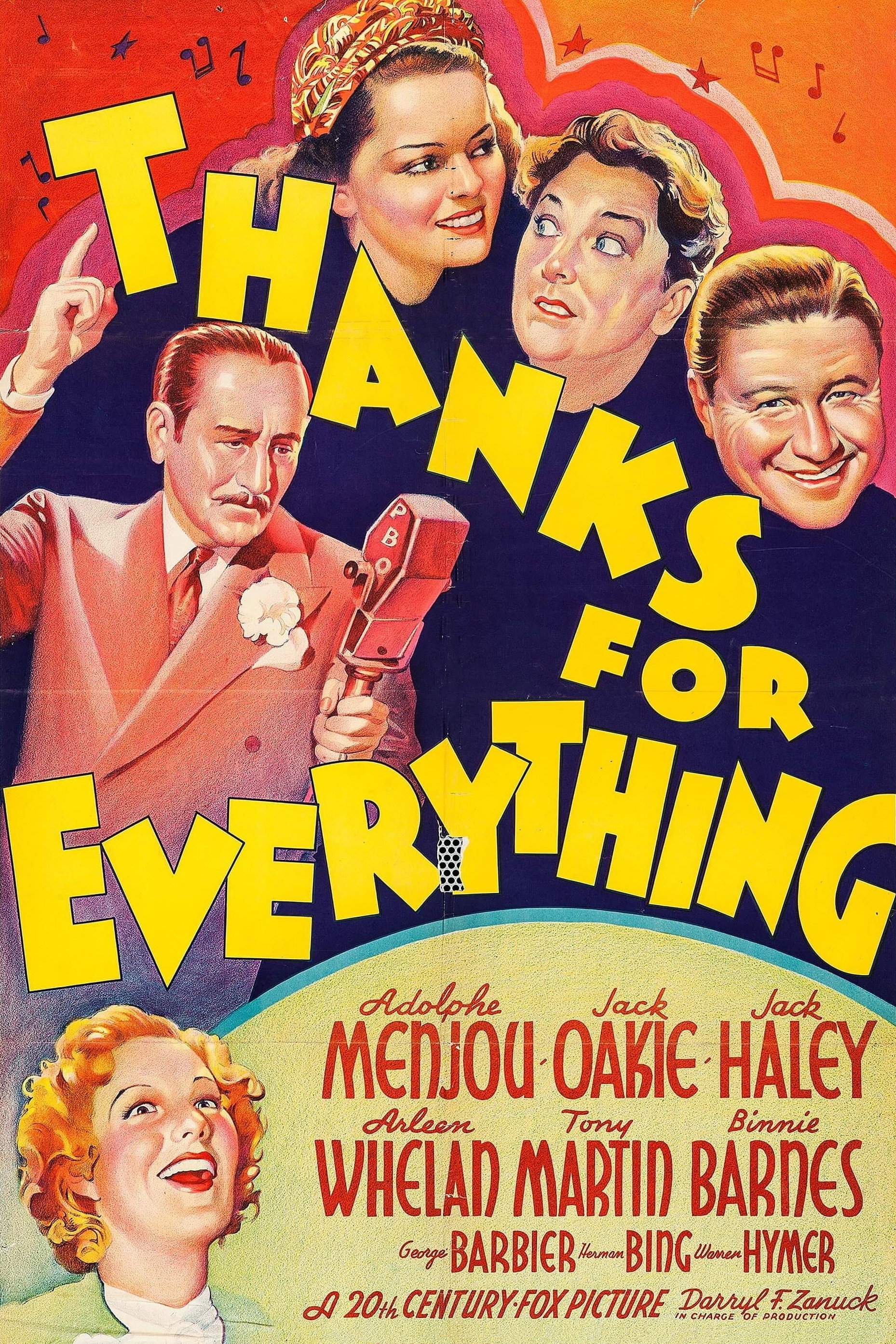 Thanks for Everything (1938) poster