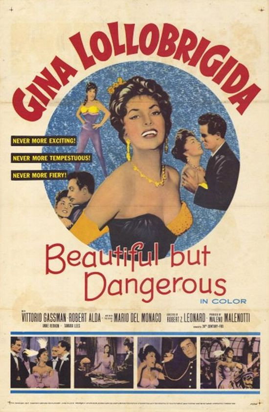Beautiful But Dangerous (1955) poster