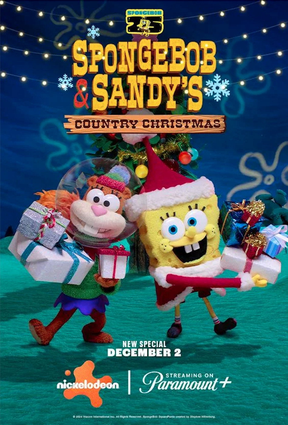 Spongebob and Sandy’s Country Christmas (2024) poster