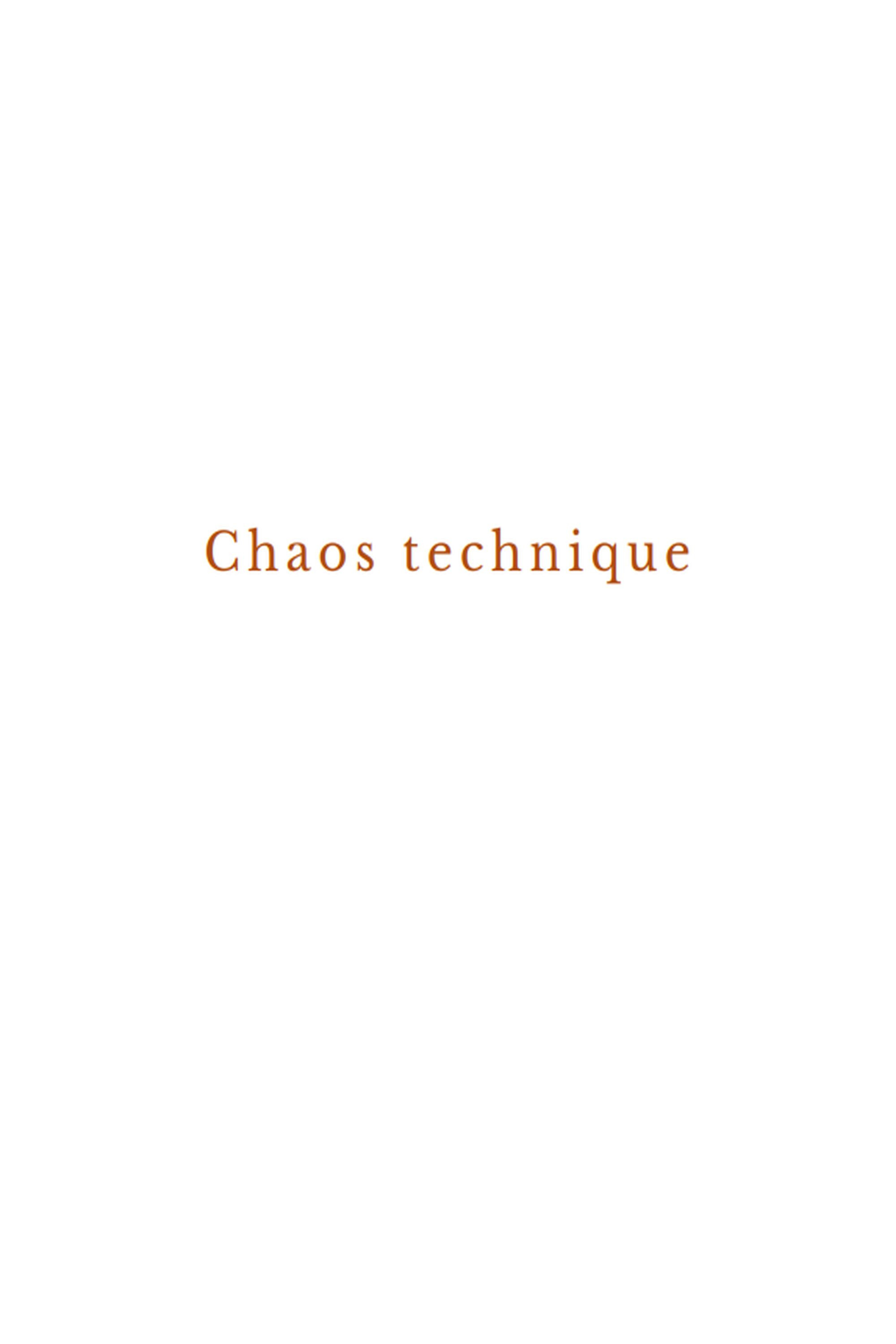 Technical chaos (1998) poster