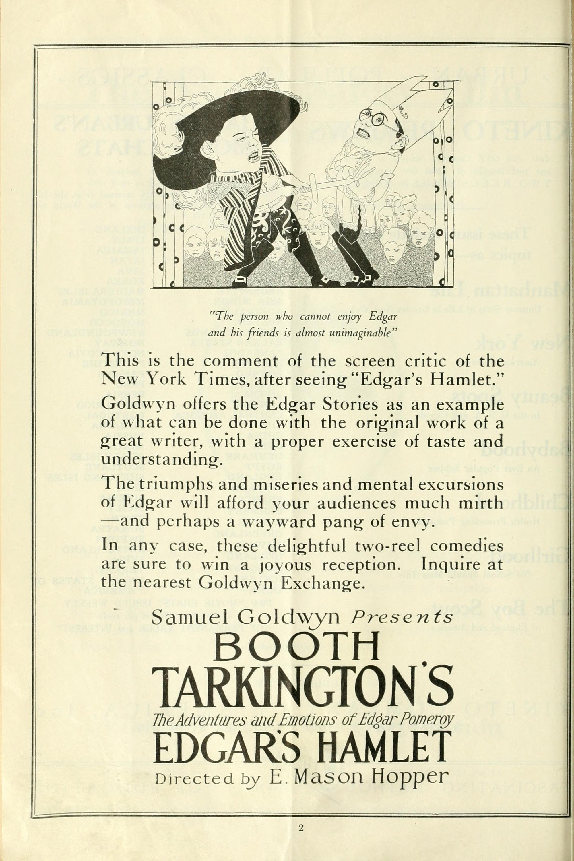 Edgar's Hamlet (1920) poster